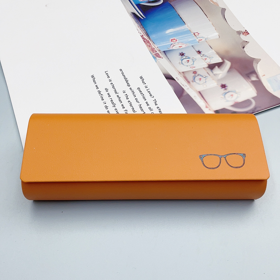 Caja de gafas corticales portátiles resistentes a la compresión simple caja de almacenamiento de gafas de sol miopía unidireccional LOGO imprimible