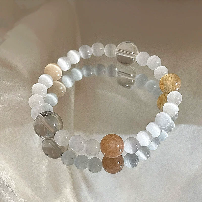 Beaded children's bracelet, adjustable cord, assorted charm styles, 10 cm