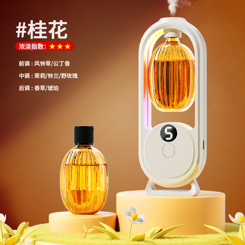 数显香薰机自动喷香机带氛围灯卫生间厕所除臭神器跨境批发香氛机|undefined
