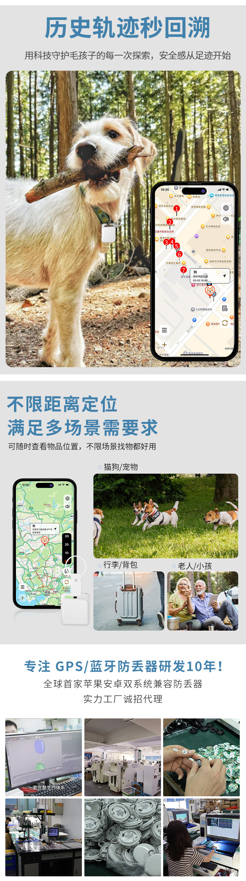 Bluetooth Locator Anti-Loss Tracker Global Finder for Keys Wallet Pet Collar Small Quantity In Stock Same Day Shipment