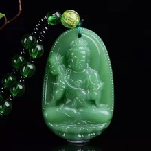 现货本命佛实拍十二生肖属相护身佛玉石民族风虚空菩萨吊坠男女毛