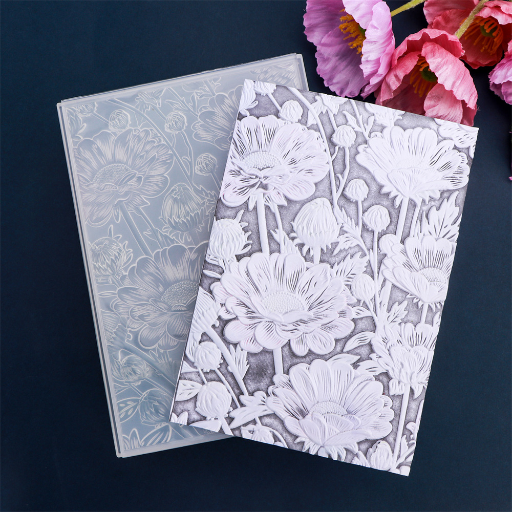 Floral embossed template 3D texture DIY embossed print folder embossed board embossed folder scrapbooking
