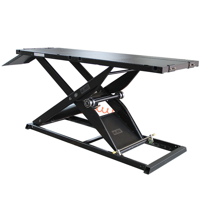 El banco de trabajo de la elevación de la motocicleta ensanchó el tipo plataforma de elevación hidráulica