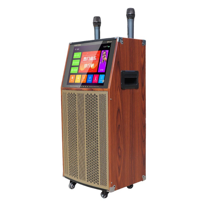 Guoai квадратный танец аудио с дисплеем открытый аудио мобильное видео динамик мобильный телефон тот же экран завод оптом