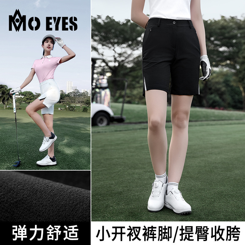 Women's Golf Shorts for Spring, Women's Clothing, Slit Golf Pants, Sports Tops, Women's Pants Set