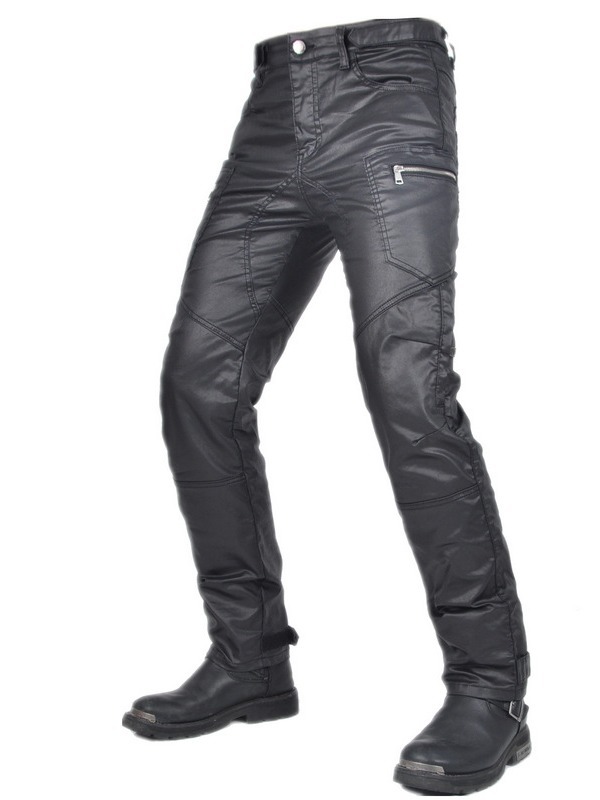 VOLERO nueva motocicleta cuatro estaciones anti-caída conducción revestimiento de mezclilla a prueba de viento elástico de cintura alta locomotora pantalones anti-caída hombre