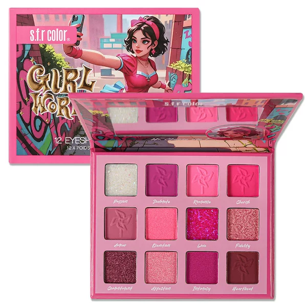 S.F.R 12-Color Paper Eyeshadow Brazilian Glitter Multi-Color Series Halloween Stage Party Cross-Border Eyeshadow