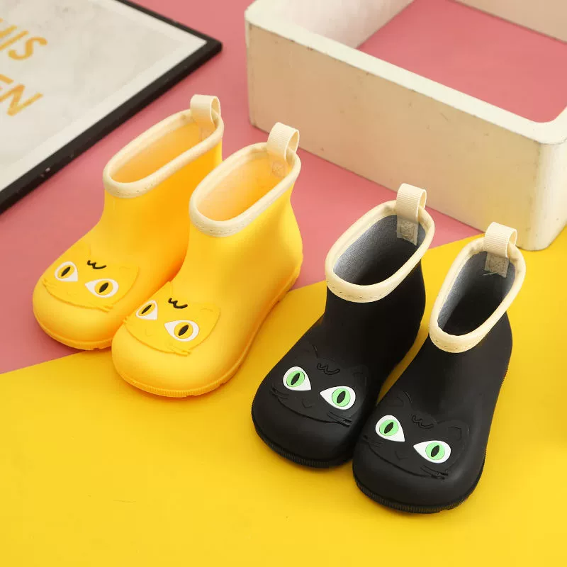 Детские резиновые сапоги для мальчиков и девочек, резиновые сапоги, нескользящие, для младенцев, детского сада, всесезонные детские