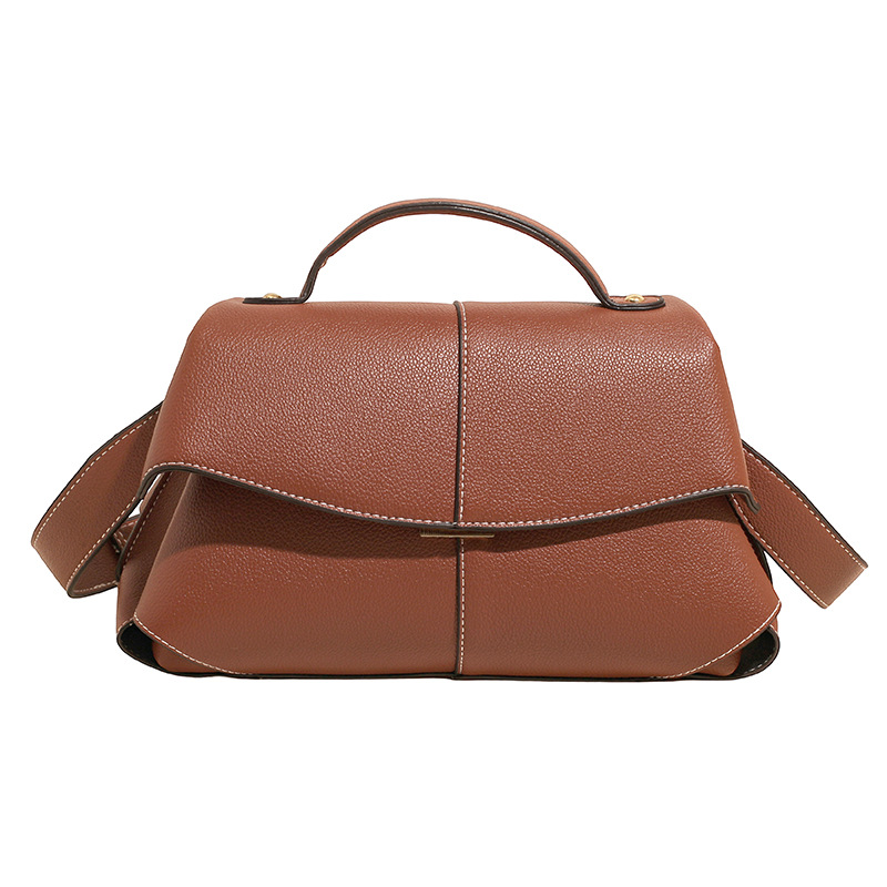 Bolso de moda europeo y americano 2025 verano nuevo bolso femenino textura transfronteriza bolso bandolera retro de gran capacidad