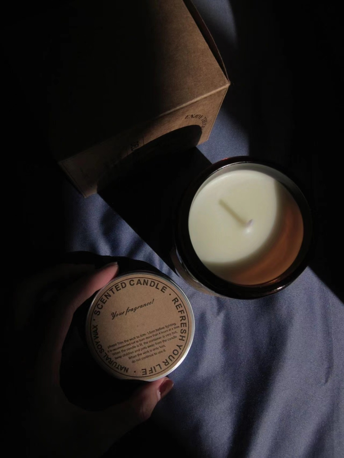 香薰蠟燭少女持久房間臥室室內家用薰香生日禮物香氛大豆蠟伴手禮