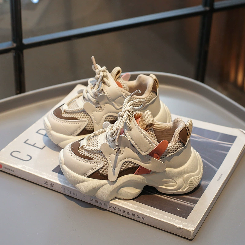 Sports shoes for boys, breathable children's footwear, autumn