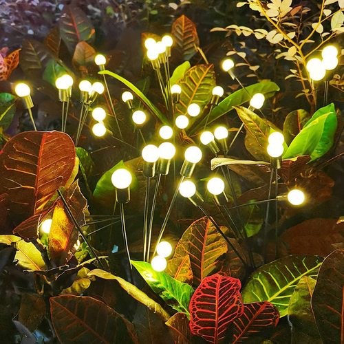 Solar Firefly Light Outdoor Solar Lawn Light Starburst Swing Light Garden Decorative Light Park Landscape Light