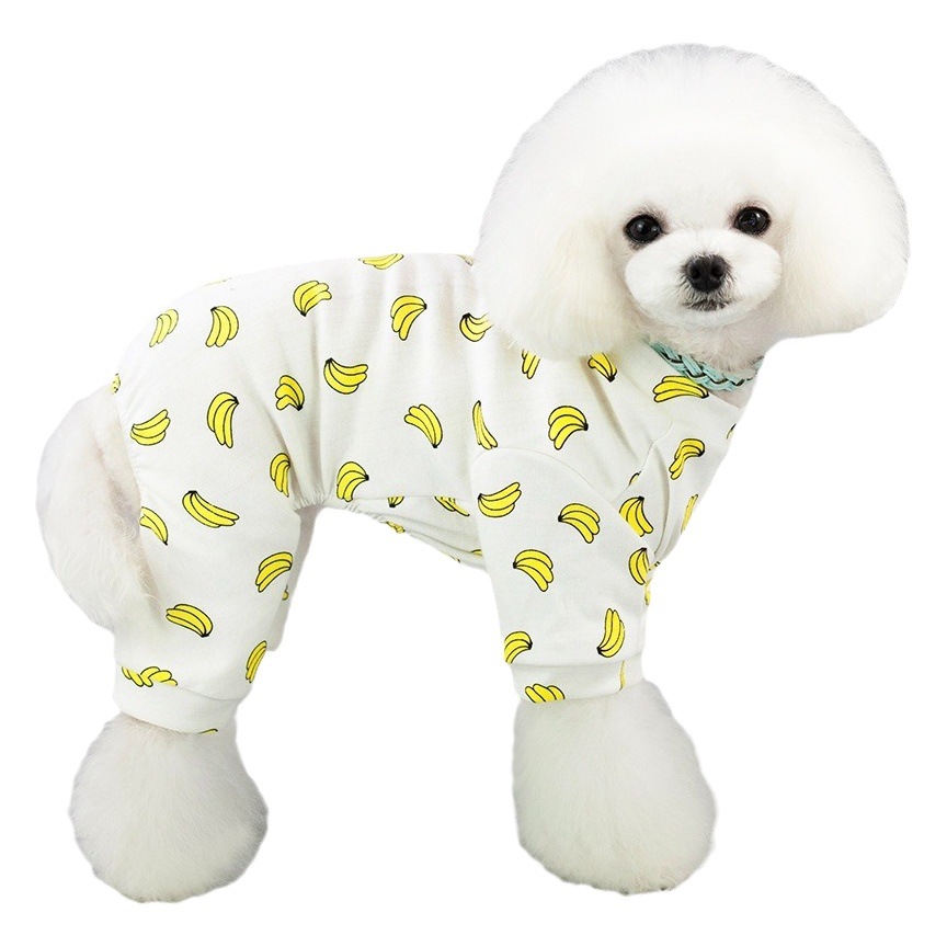 Ropa para mascotas Teddy perro gato perro ropa de cuatro patas ropa de primavera y otoño ropa para mascotas 19 homewear de cinco colores
