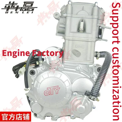 Benlei Zongshen Cb250-A Water-Cooled Built-In Reverse Gear 4+1 Atv Sidecar Motorcycle Engine