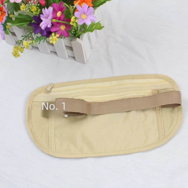 Cross-Border Travel Storage Bag, Lightweight Waist Bag, Outdoor Sports Storage Bag, Portable Coin Purse, Mobile Phone and Passport Organizer Bag