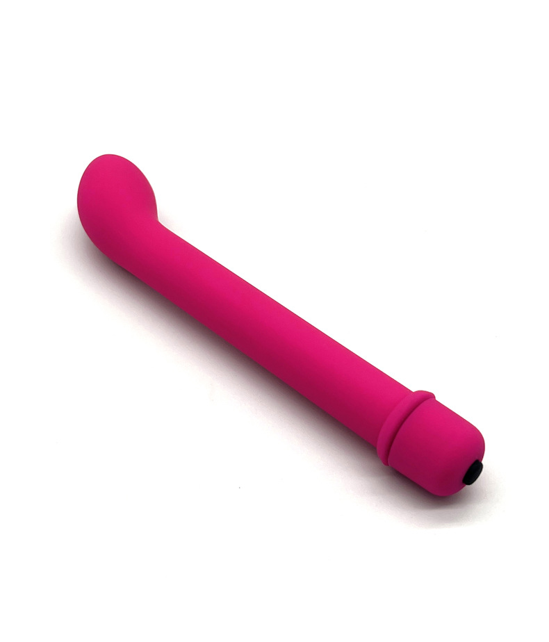 Mini AV Stick Vibrator, Curved Tip, ABS and Silicone, Pink or Blue — detail image 7