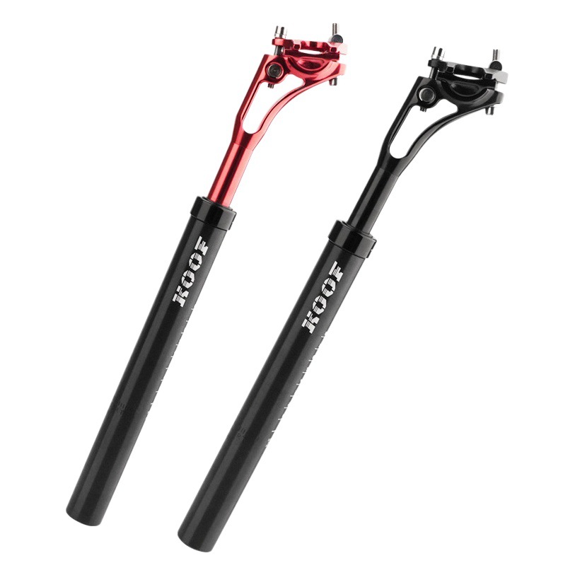 KOOF bicicleta de montaña amortiguador asiento tubo de aleación de aluminio CNC rompevientos trasero flotante amortiguador asiento tubo 400mm varilla del asiento