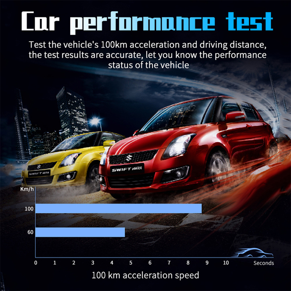 P10 Car Hud Head-Up Display Car Projector Driving Computer Obd2 Head-Up Display High-Definition Digital