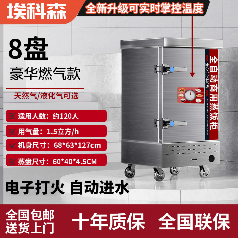 Arroz al vapor comercial vapor eléctrico vapor de arroz de gas vapor de ahorro de energía vapor de arroz eléctrico inteligente arroz al vapor de arroz de doble propósito