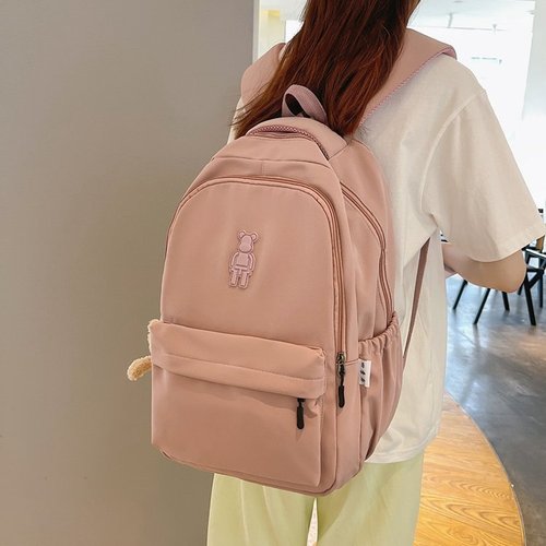 School bag for women  new high school student junior high school student backpack elementary school student Korean version summer large capacity backpack
