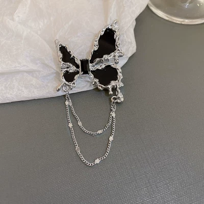 Yaxa sancaqları: Pin, Fashionable Versatile Accessory for - 21-brooch-black-butterfly