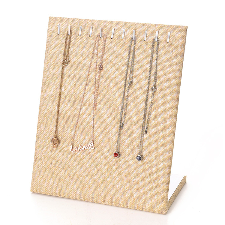 중형 린넨 목걸이 디스플레이 스탠드
