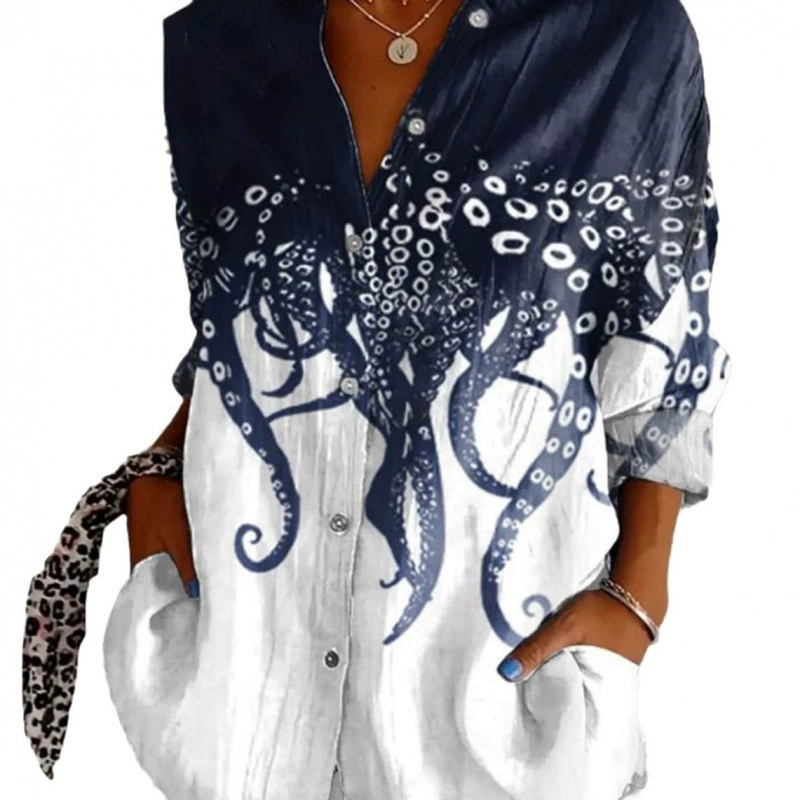 2024 новые женские рубашки летние европейские и американские тенденции