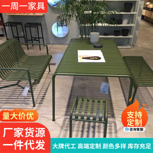 现代简约休闲户外庭院家具咖啡奶茶店阳台露天花园铁艺餐桌椅套件