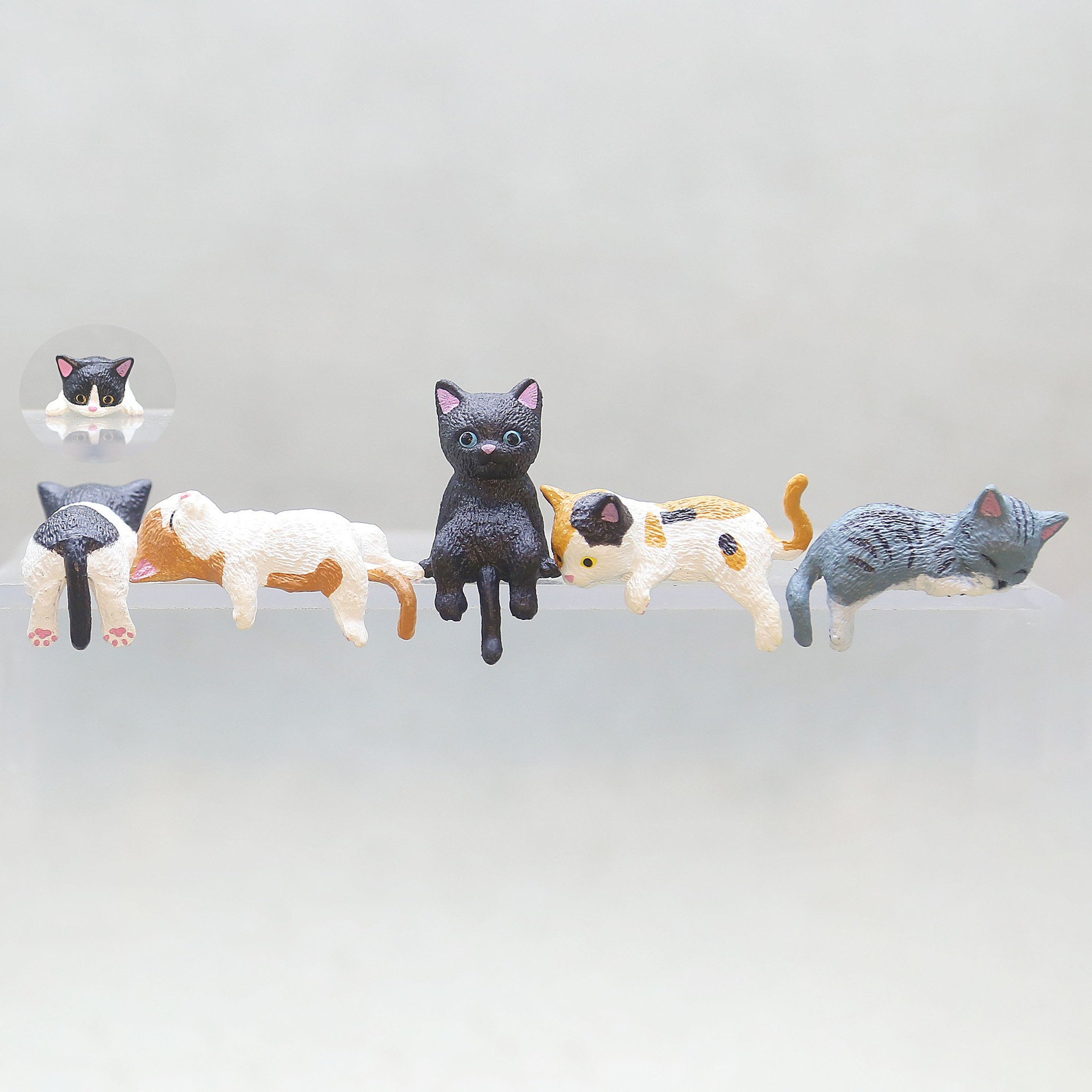 8g Weight Animal Simulation Model Toys Type 1 Piece, 1 Set Quantity PVC Material Cat Pattern Children Unisex, Unisex Gender Cute Style Children Unisex Unisex Cat PVC Animal Simulation Model 1