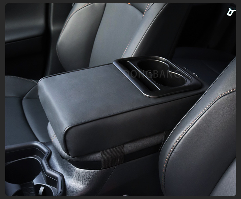 Car Armrest Box Heightening Pad with Tissue Storage