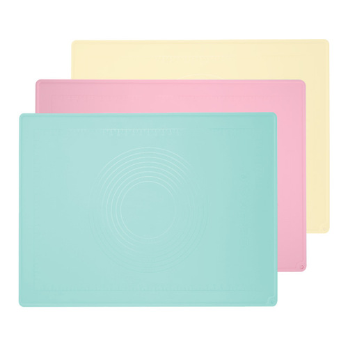 Pure Color Scale Silicone Mat Food Grade Silicone Dough Kneading Mat Rolling Pin Mat and Dough Mat Increased and Thickened Silicone Mat