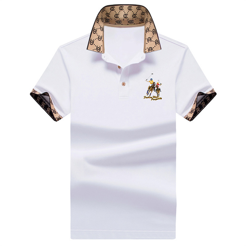 European Station Paul Polo Shirt Men's Short-sleeved Lel Men's T-shirt Casual T-shirt Summer Trendy Brand Youth Top