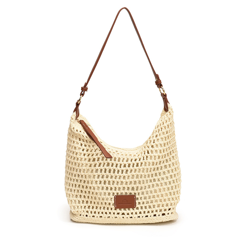 Diseño de nicho de moda de gran capacidad bolsa de hombro de mujer 2026 bolsa de vacaciones bolsa de playa casual