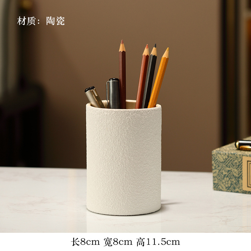 록 화이트 세라믹 펜홀더 [골드 액세서리와 어울리지 않음]