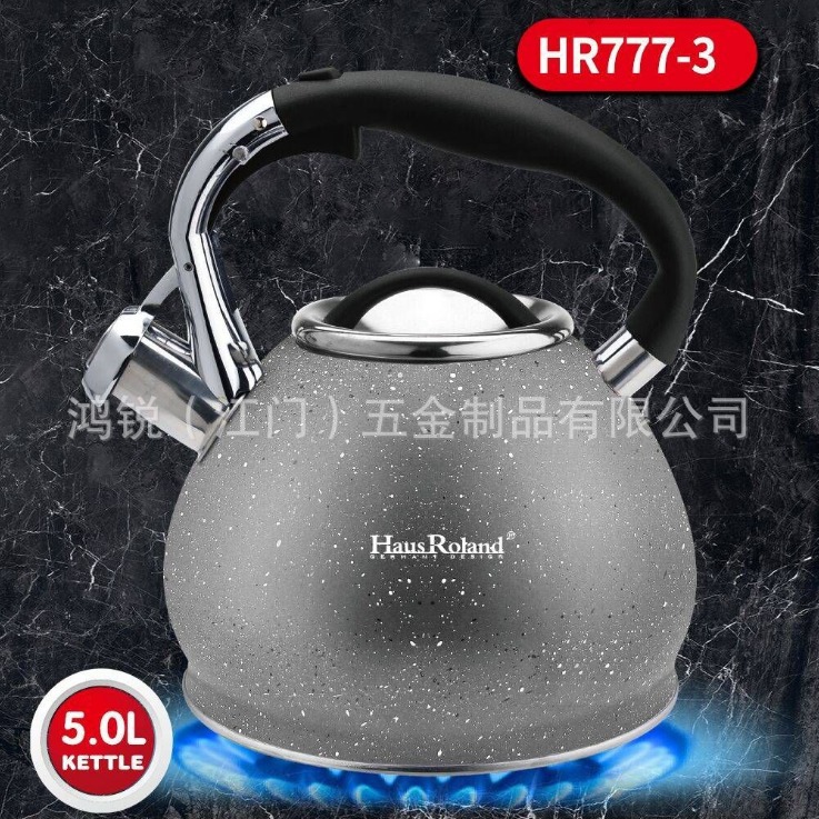 Fábrica de productos de hardware de 5.0L de acero inoxidable de agua hirviendo, olla de flauta, fuente de fábrica en stock disponible