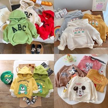 外贸童装秋冬季新款2025儿童秋冬款休闲连帽卫衣保暖上衣货源批发