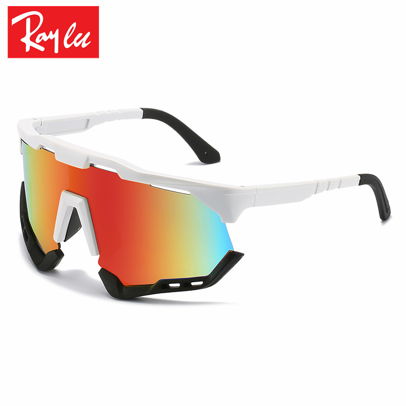 Outdoor fietsen heren en dames sportbril met groot frame 8332 fietszonnebril, kleurrijke zonnebril_voghion.com