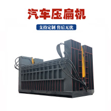 箱式自动升降汽车压扁机大型立式汽车压块机全自动报废车壳压扁机
