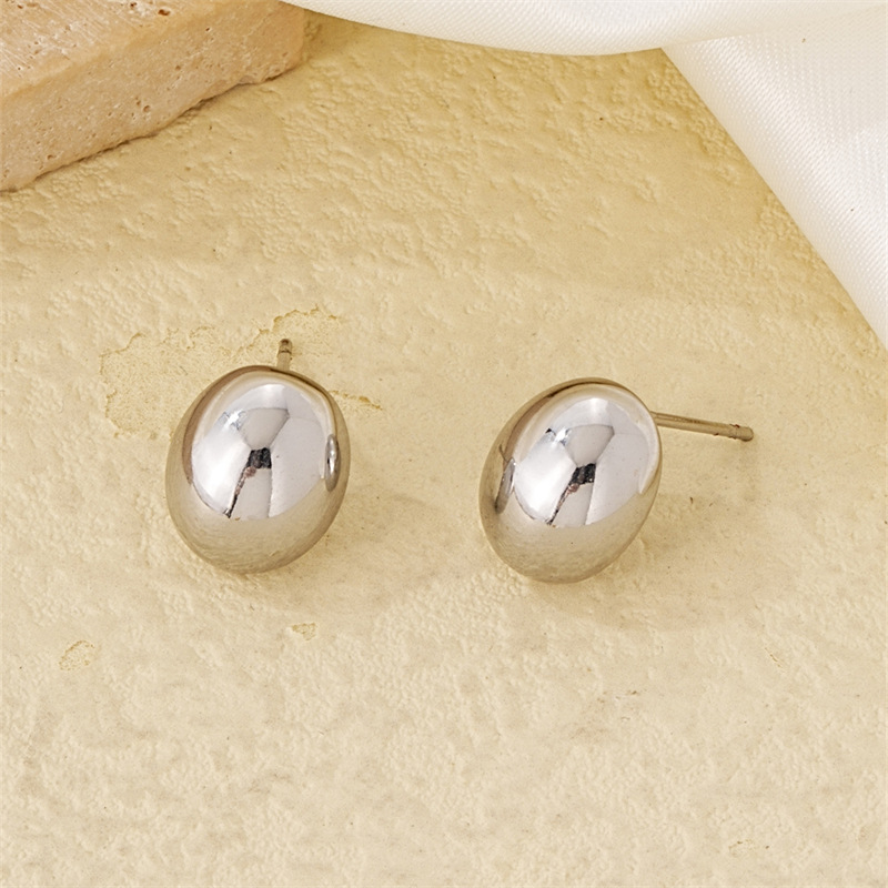 1 Pair Simple Style Geometric Plating Stainless Steel Hoop Earrings Drop Earrings display picture 16