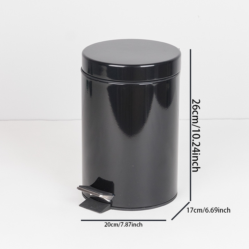 Baño pequeño de 3L para el hogar, bote de basura abatible con pedal, cubo sanitario al por mayor con tapa, cubo doble con manija