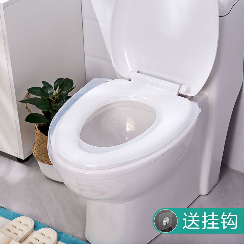 Cojín de inodoro, cubierta de inodoro universal para inodoro doméstico, impermeable, limpiable y lavable, cubierta de inodoro conveniente para cuatro estaciones