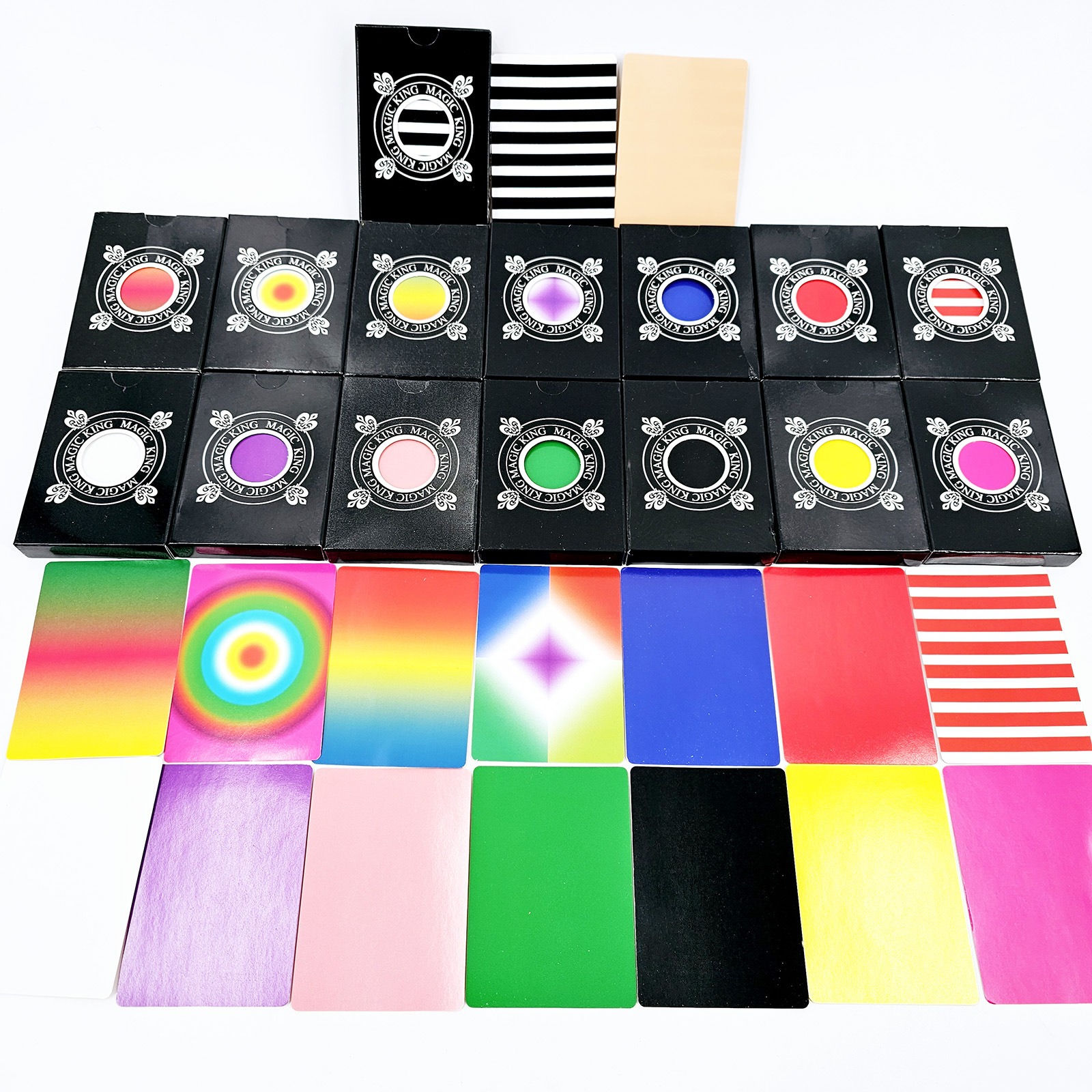 Playing with empty hands Ultra-thin poker Colorful poker King Magic…