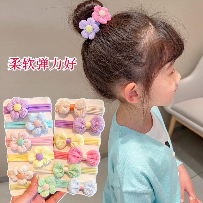 Banda para el cabello de niñas banda de goma para niños no duele el cabello elástico buena chica lazo para el cabello banda de goma accesorios para el cabello de las niñas cuerda para el cabello del bebé