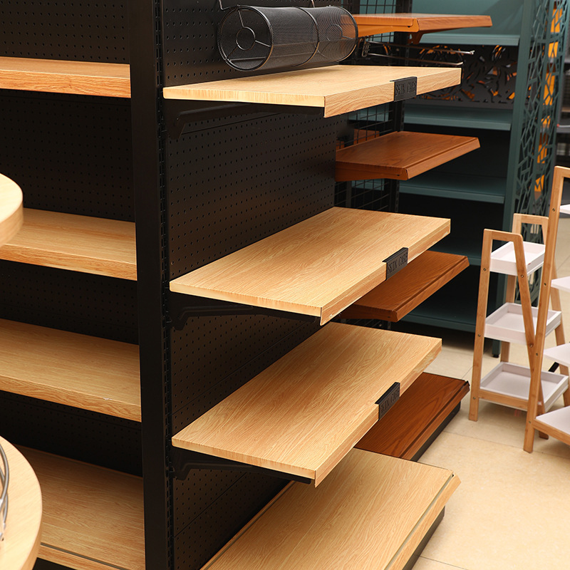 厂家可定 制超市便利店物品架木质货架大号商场多层商店商品架