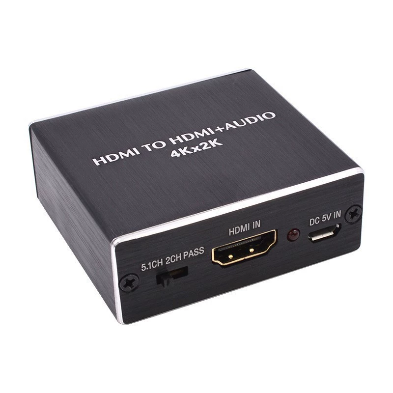 HDMI аудио разделитель 4KX2K/3D стерео Surround Audio оптическое волокно 5.1 декодер конвертер