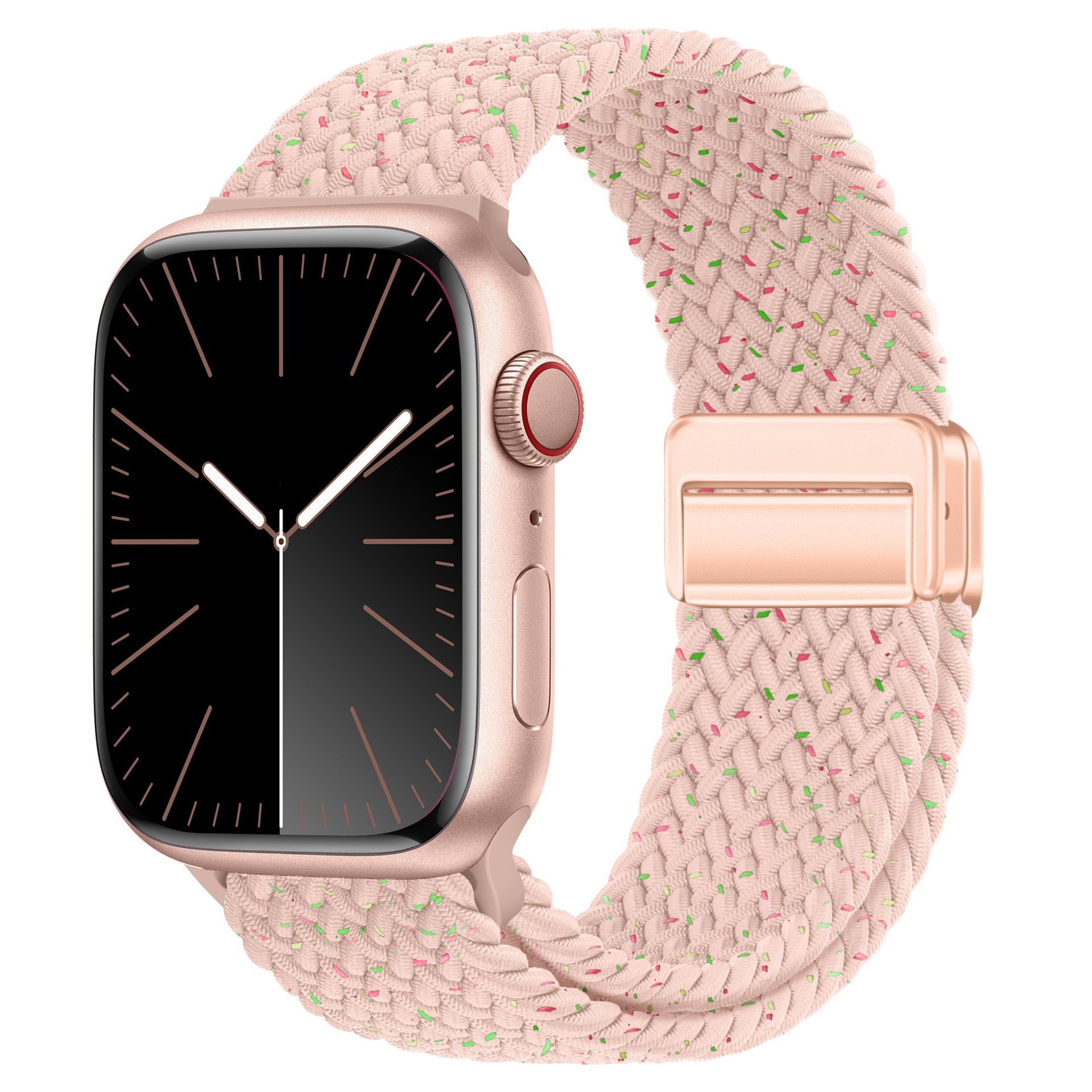 Applewatch10 ナイロン編組磁気時計ストラップ Apple iwach9876 Ultra SE 時計ストラップに適しています。