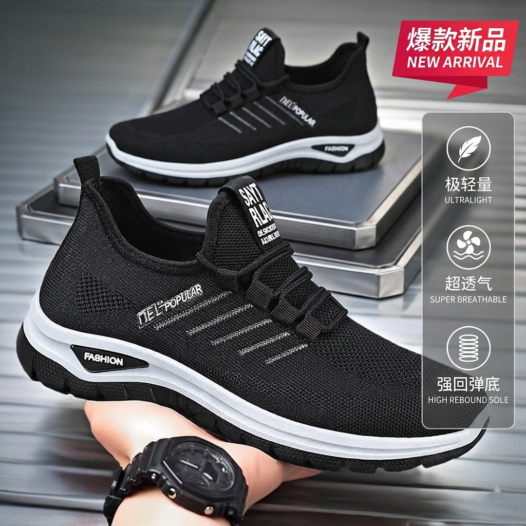 Zapatos para Hombre, Modelo Primavera 2026, Zapatos Deportivos Casuales Transpirables, Cómodos y Ligeros para Hombre