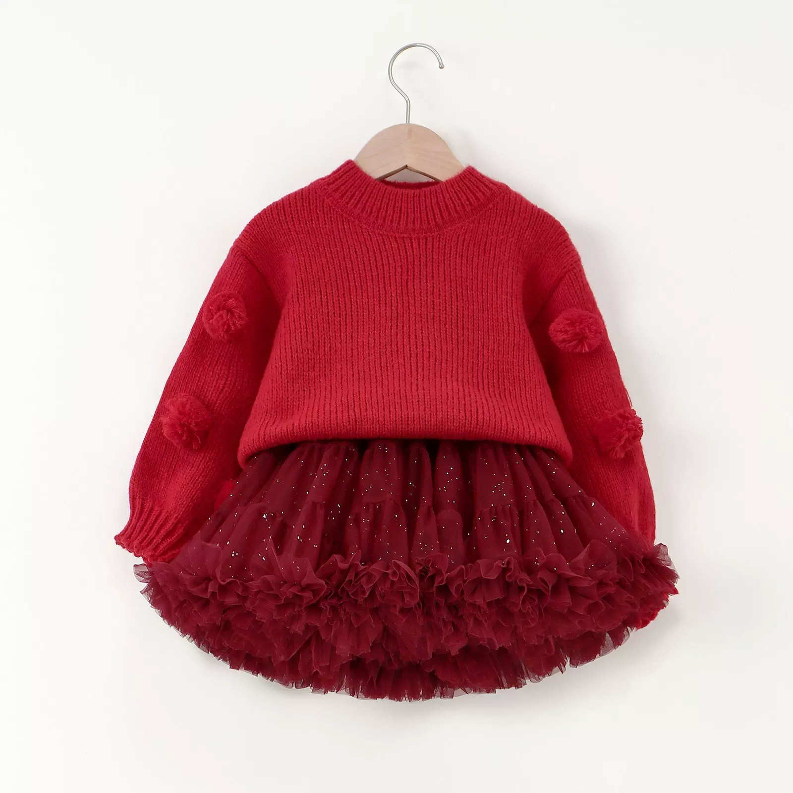 【蓝格制衣】二代凸凸裙a类女童2024夏新款tutu裙儿童公主半身裙