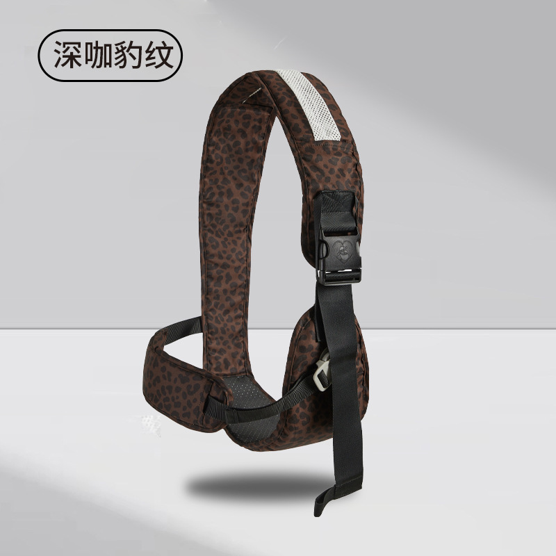 [허리보호모델] 다크브라운 호피무늬