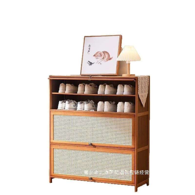 Fábrica directa puerta doméstica almacenamiento interior de gran capacidad ahorrar espacio gabinete de zapatos simple a prueba de polvo dormitorio de alquiler de vivienda